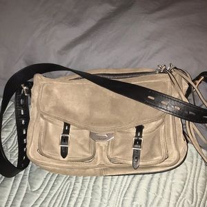 Brown suede messenger bag RAG AND BONES